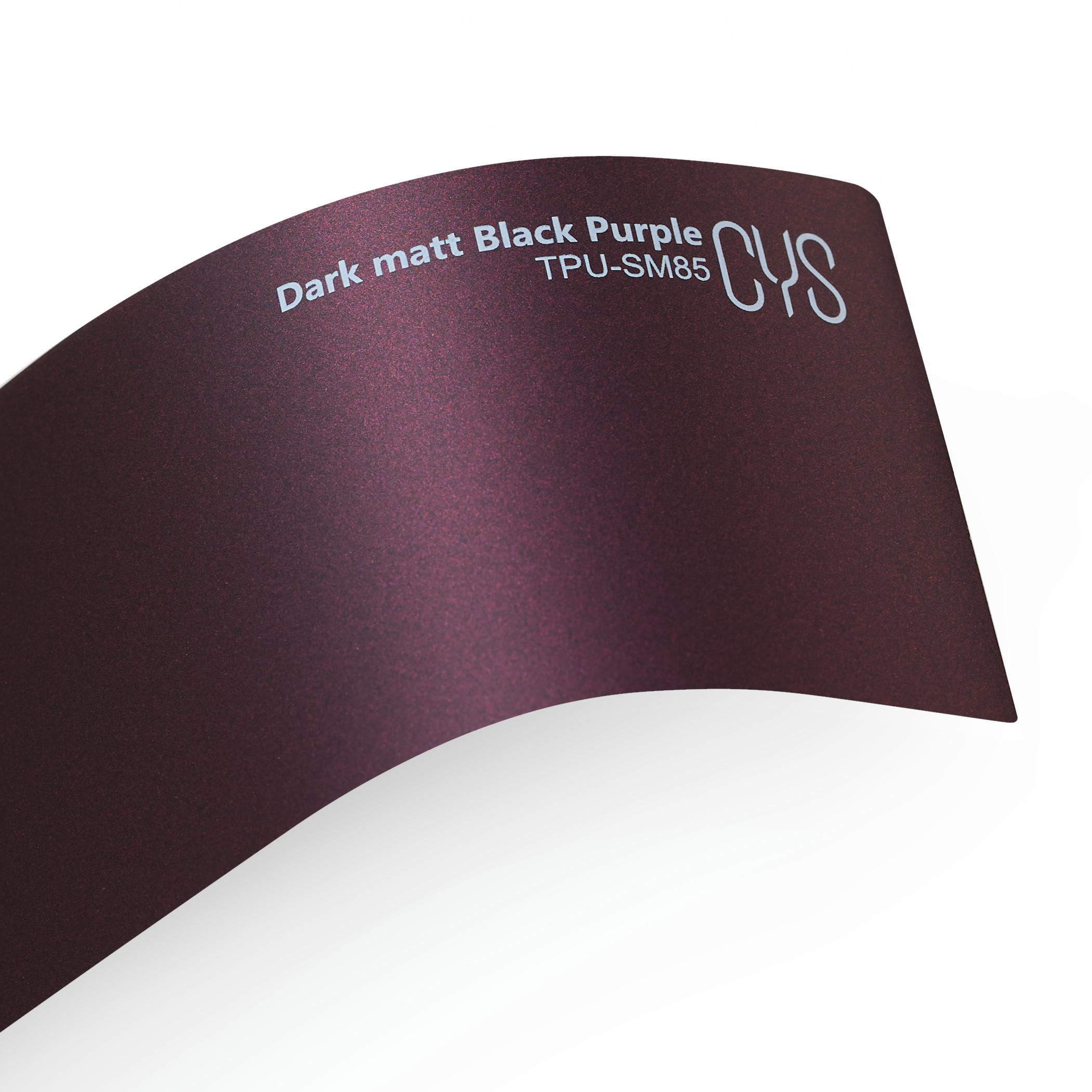 Lipni plėvelė CYS Dark Black Purple Matt 971 TPU-SM85, matinė