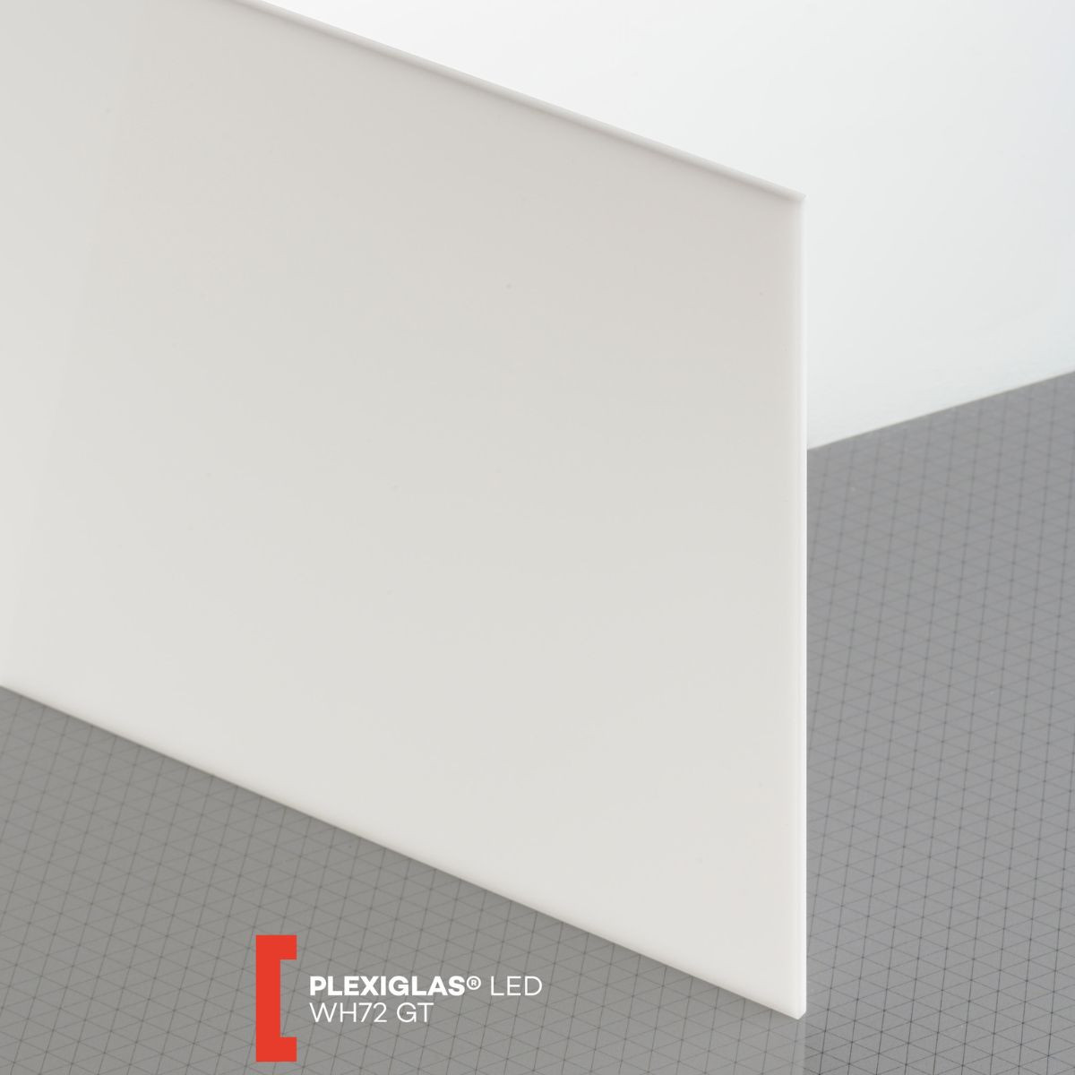 Plexiglas LED (3050x2030x3mm) WH72 balta