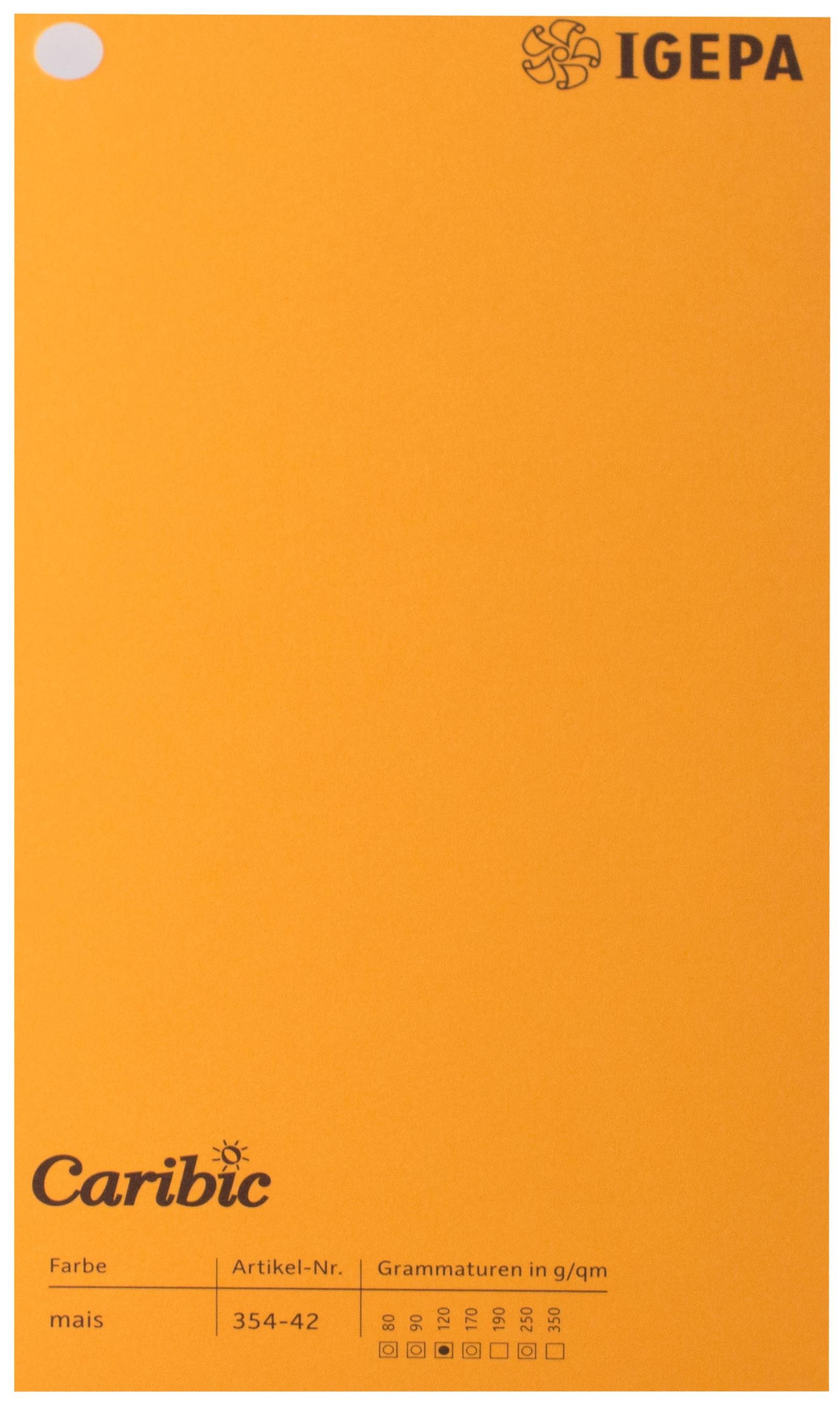 Spalvotas popierius Caribic Nr.42 250g/m2 65x92 cm (apelsinų)