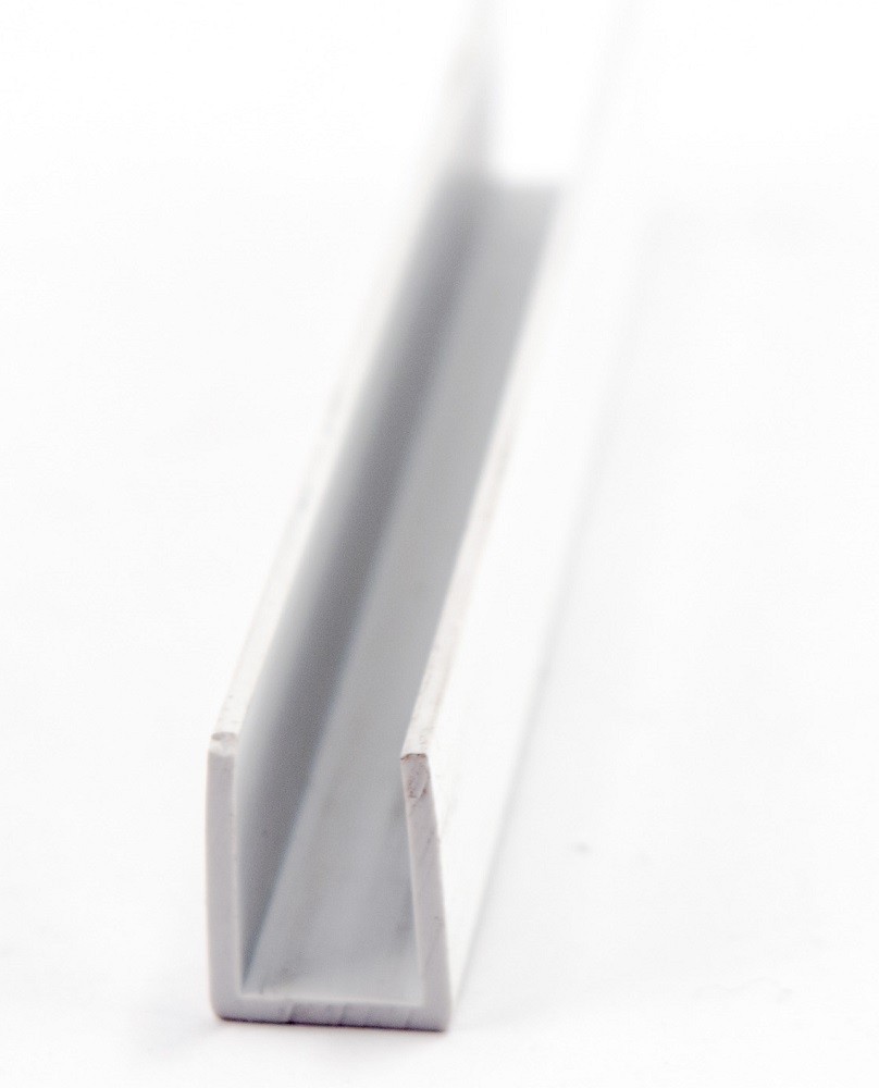 PVC profilis U (6x15x1,2mm) baltas 609 3000mm