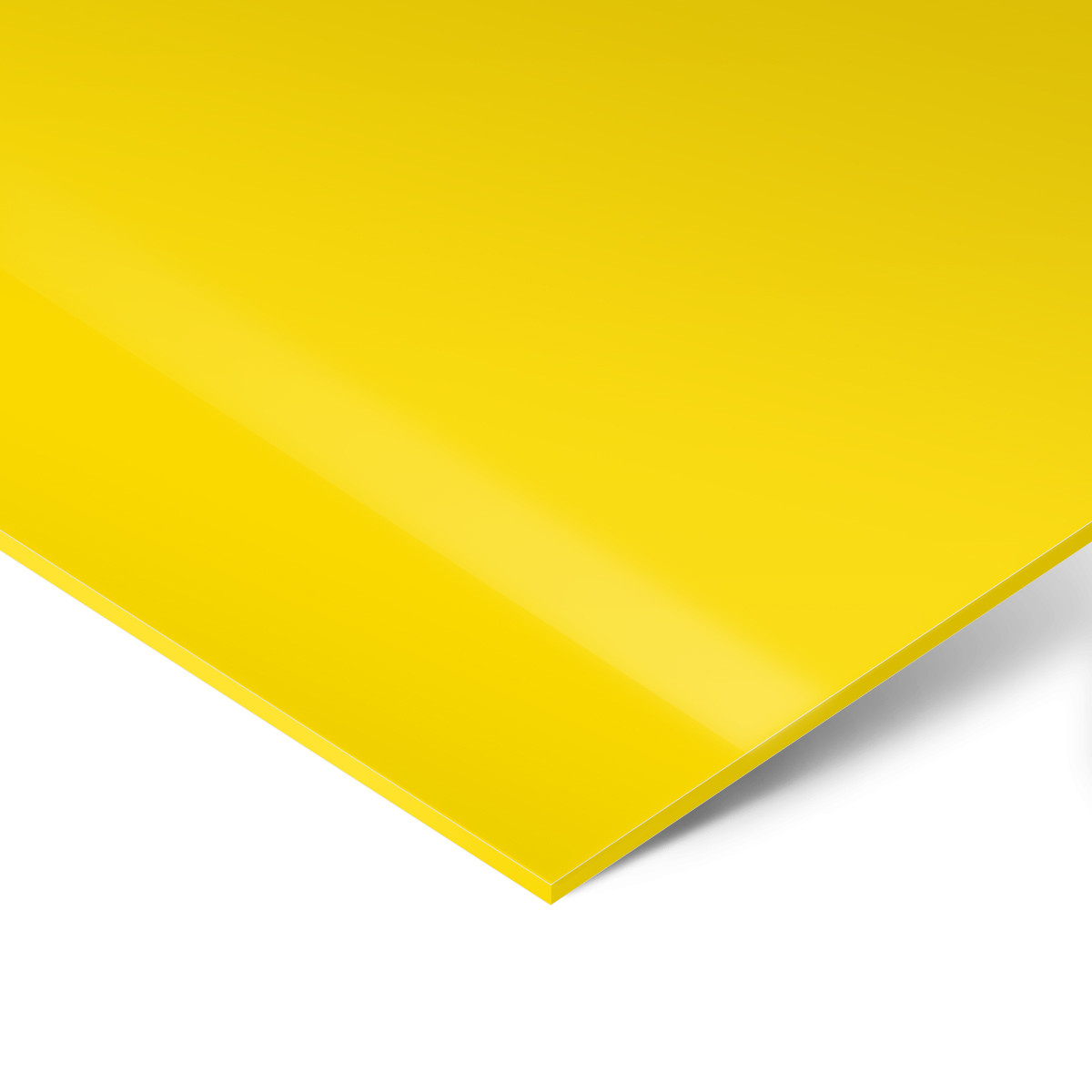 Polistirolio plokštė (2000x1000x3 mm) S 1303-GR apelsininė geltona, matinis/blizgus