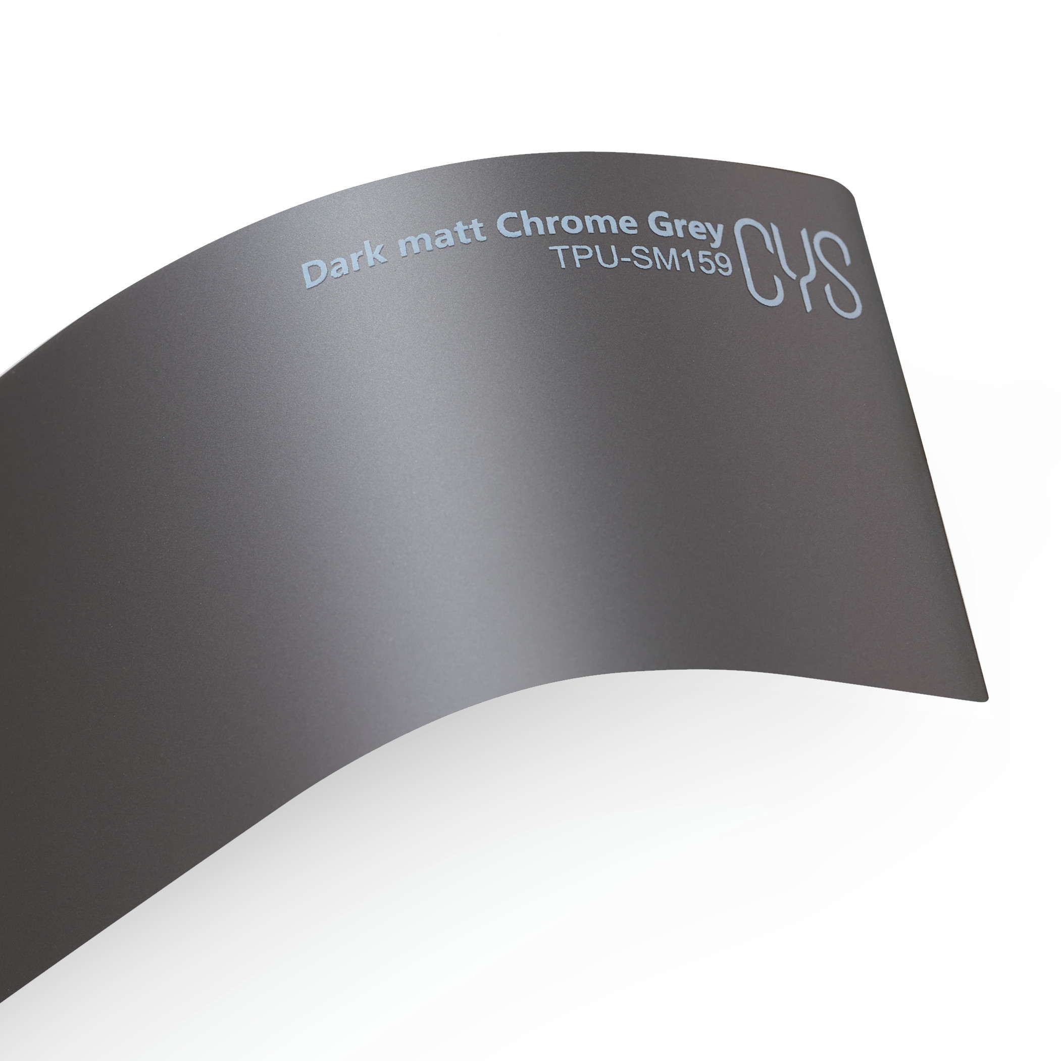 Lipni plėvelė CYS Dark Matt Chrome Grey 971 TPU-SM162, matinė