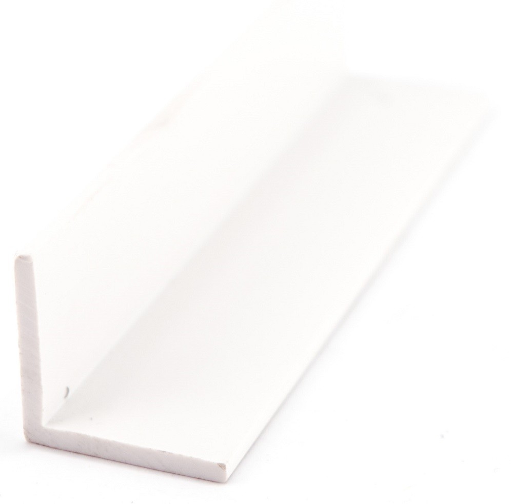 PVC profilis L (20x20x2mm) baltas 420 3000mm