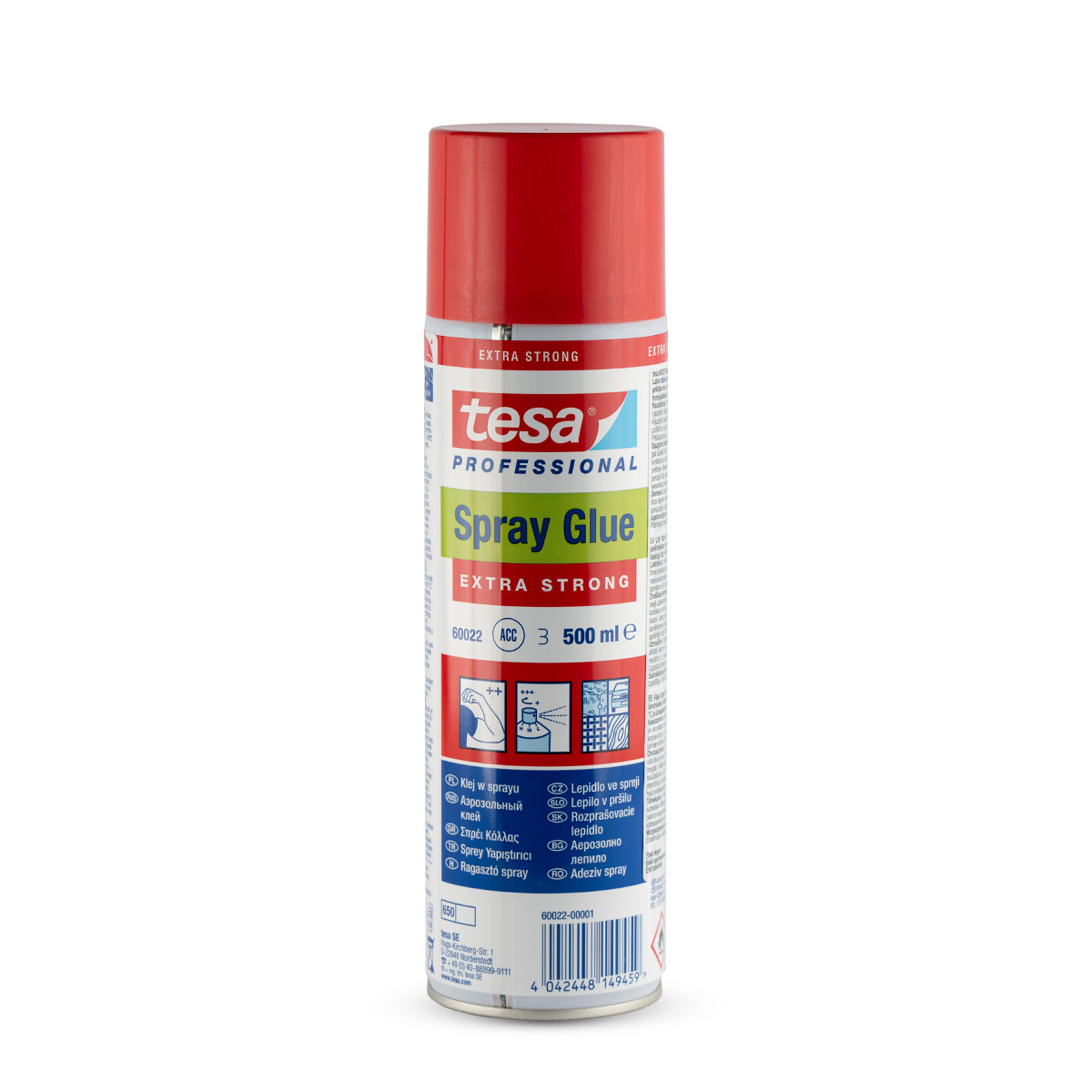 Ypatingai stiprūs purškiami klijai Tesa 60022 500ml