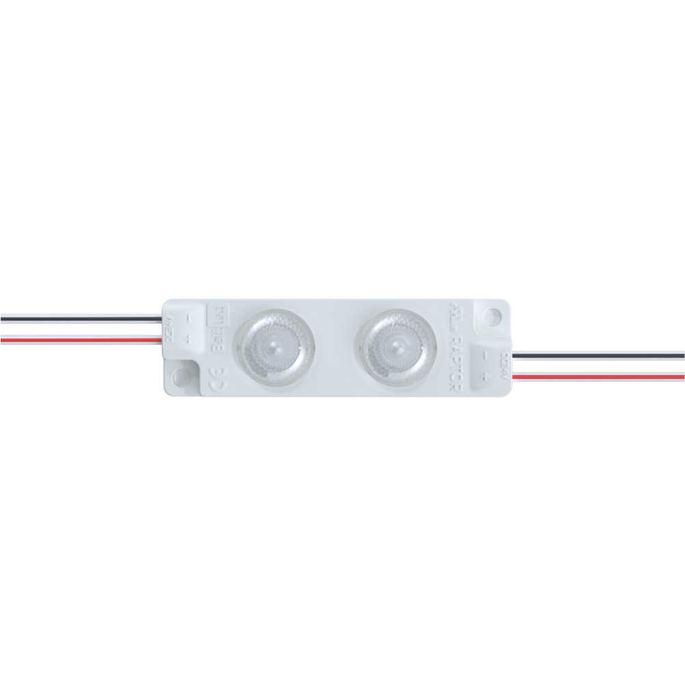 LED modulis Raptor - 2 BMP-R2-865E1.4-24V,  šaltai balta 6500K 1,4W, 24V