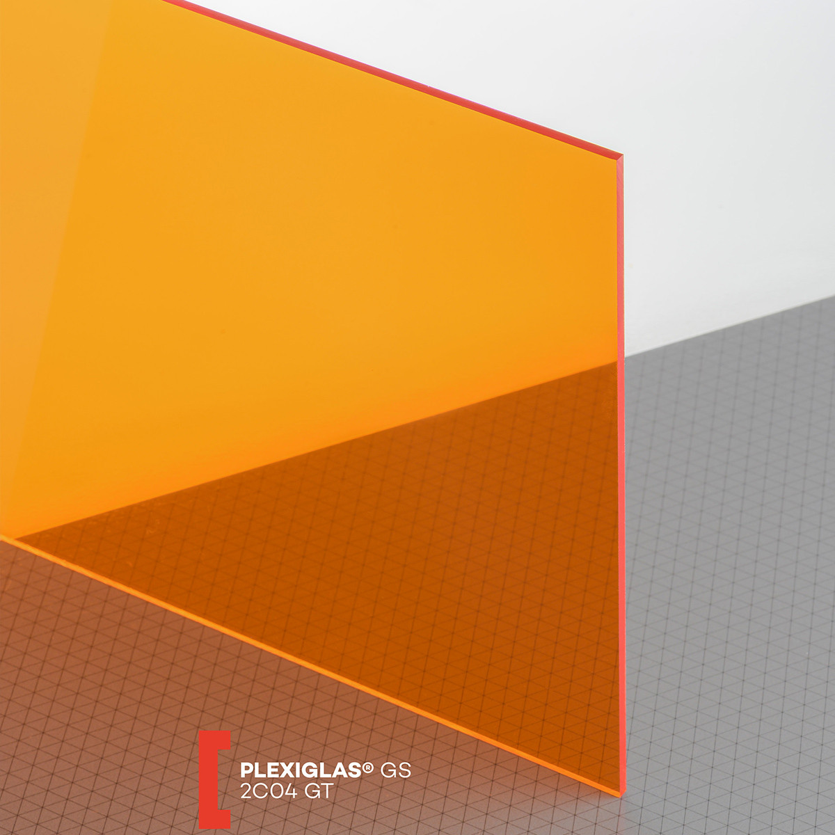 Plexiglas GS (3050x2030x3mm) 2C04 oranžinė (478)