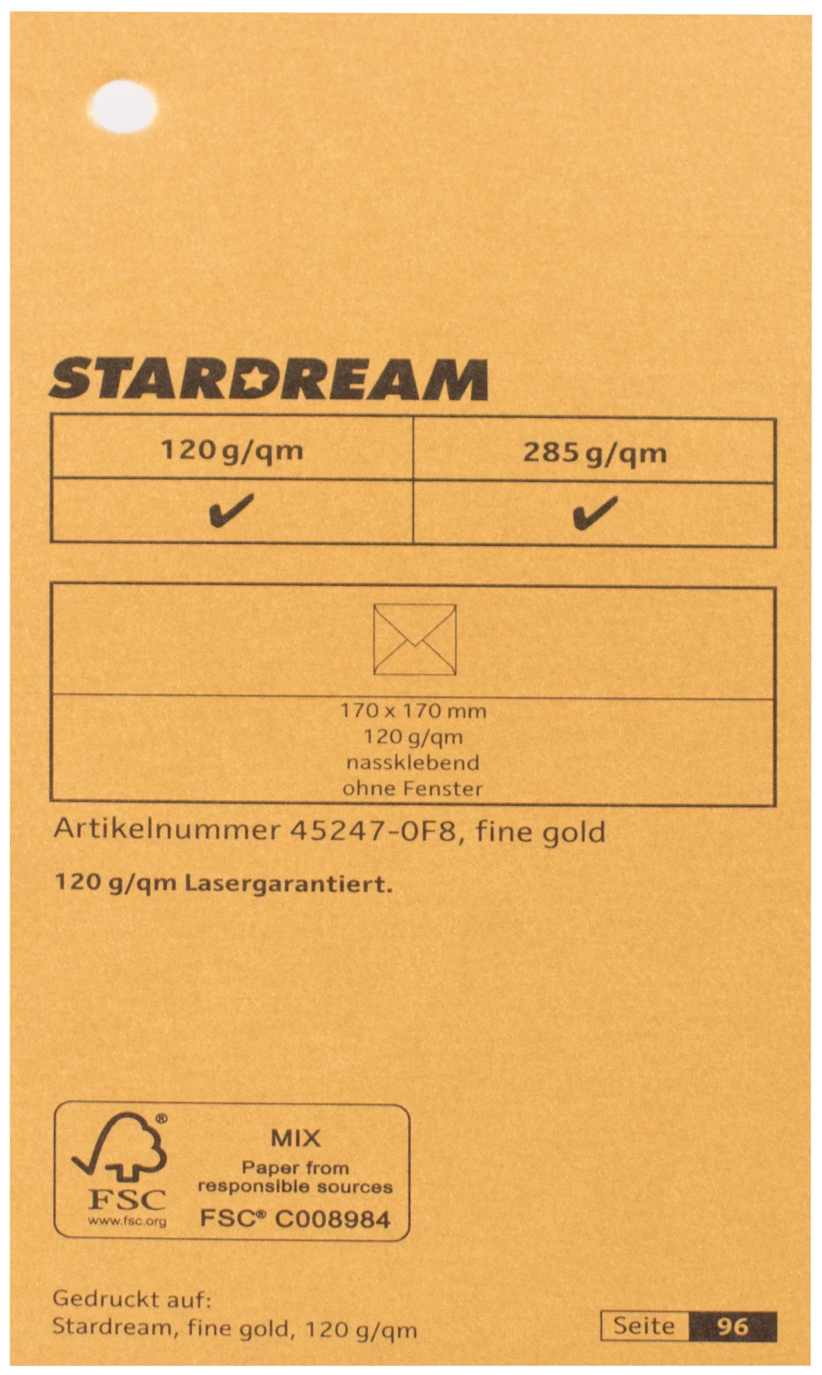 Metalizuotas popierius Stardream fine gold 285g/m2 72x102 cm aukso sp.