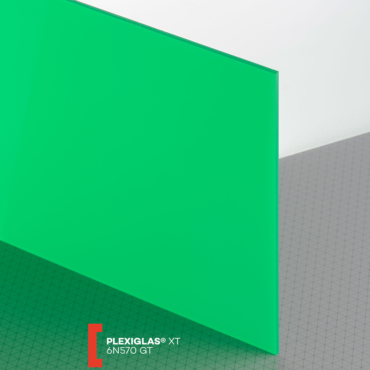 Plexiglas XT (3050x2050x3mm) 6N570 žalia (75570)
