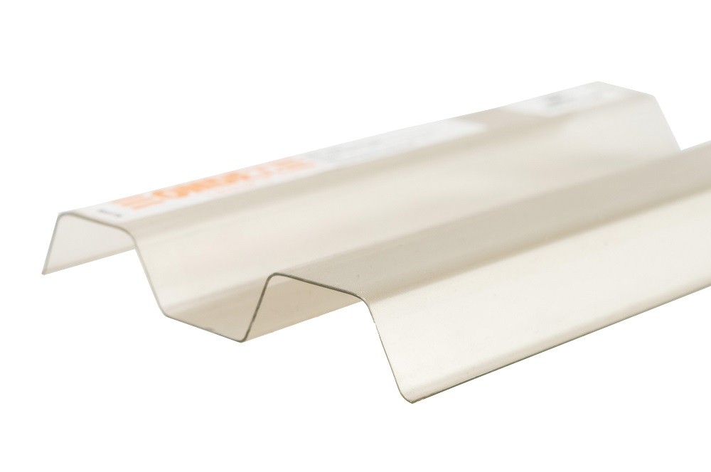 PVC Ondex Ecolux C920 bronzinė skaidri 3000x1095x0,8 mm Greca 70/18 mm