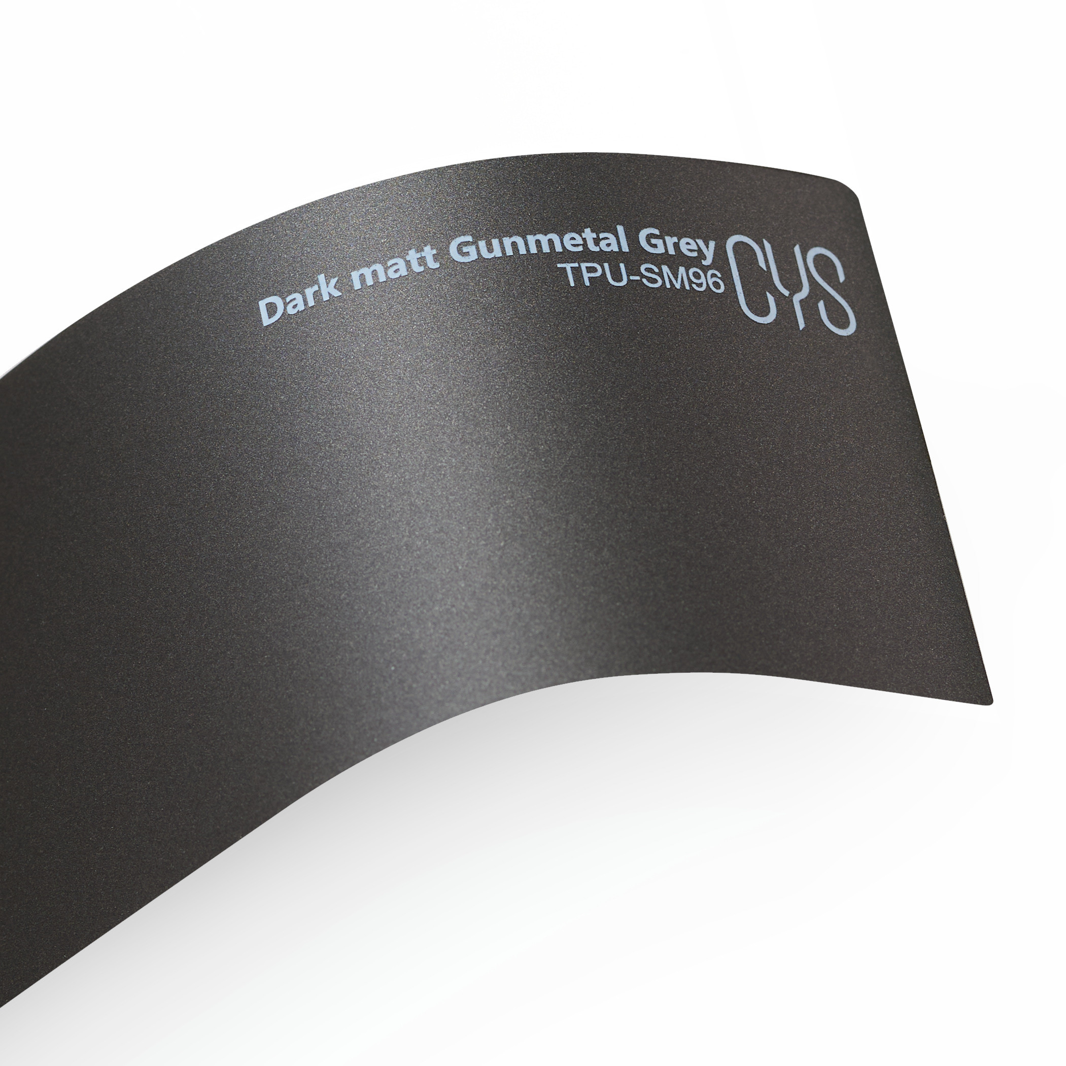 Lipni plėvelė CYS Dark Matt Gunmetal Grey 971 TPU-SM96, matinė