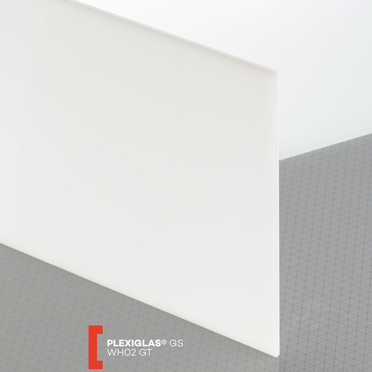 Plexiglas GS (3050x2050x6mm) WH02 balta (060)