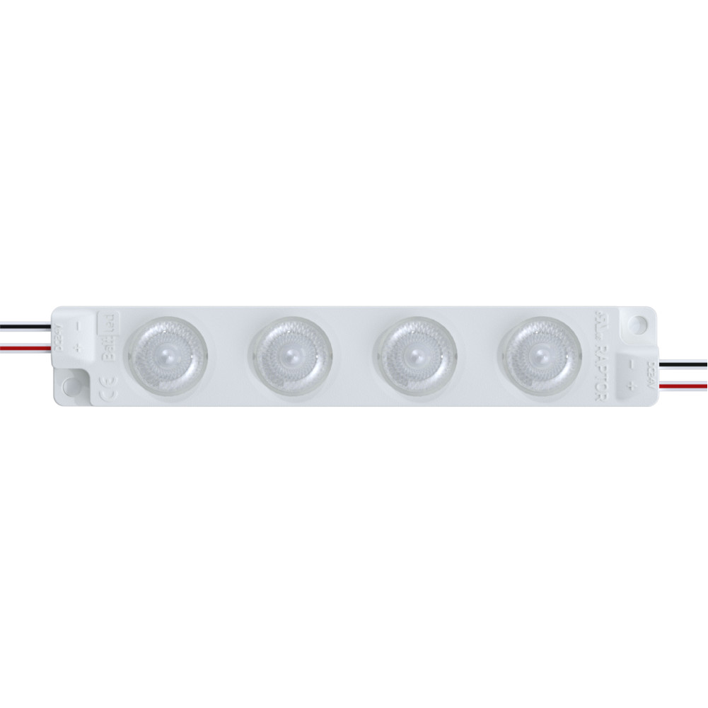 LED modulis Raptor - 4 BMP-R4-865E2.2-24V,  šaltai balta 6500K 2,2W, 24V