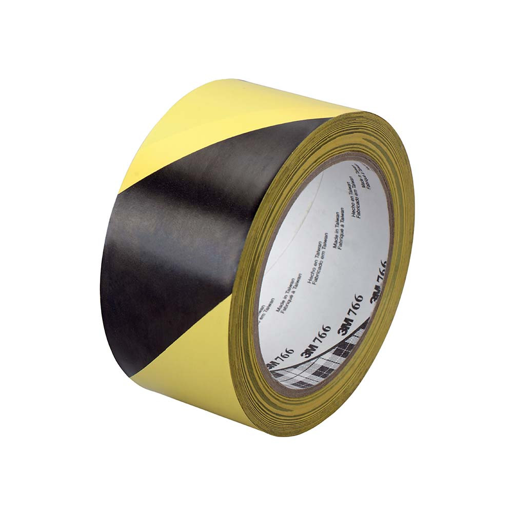 Žymėjimo juosta 3M 766L (juoda/geltona) 50mm x 33m