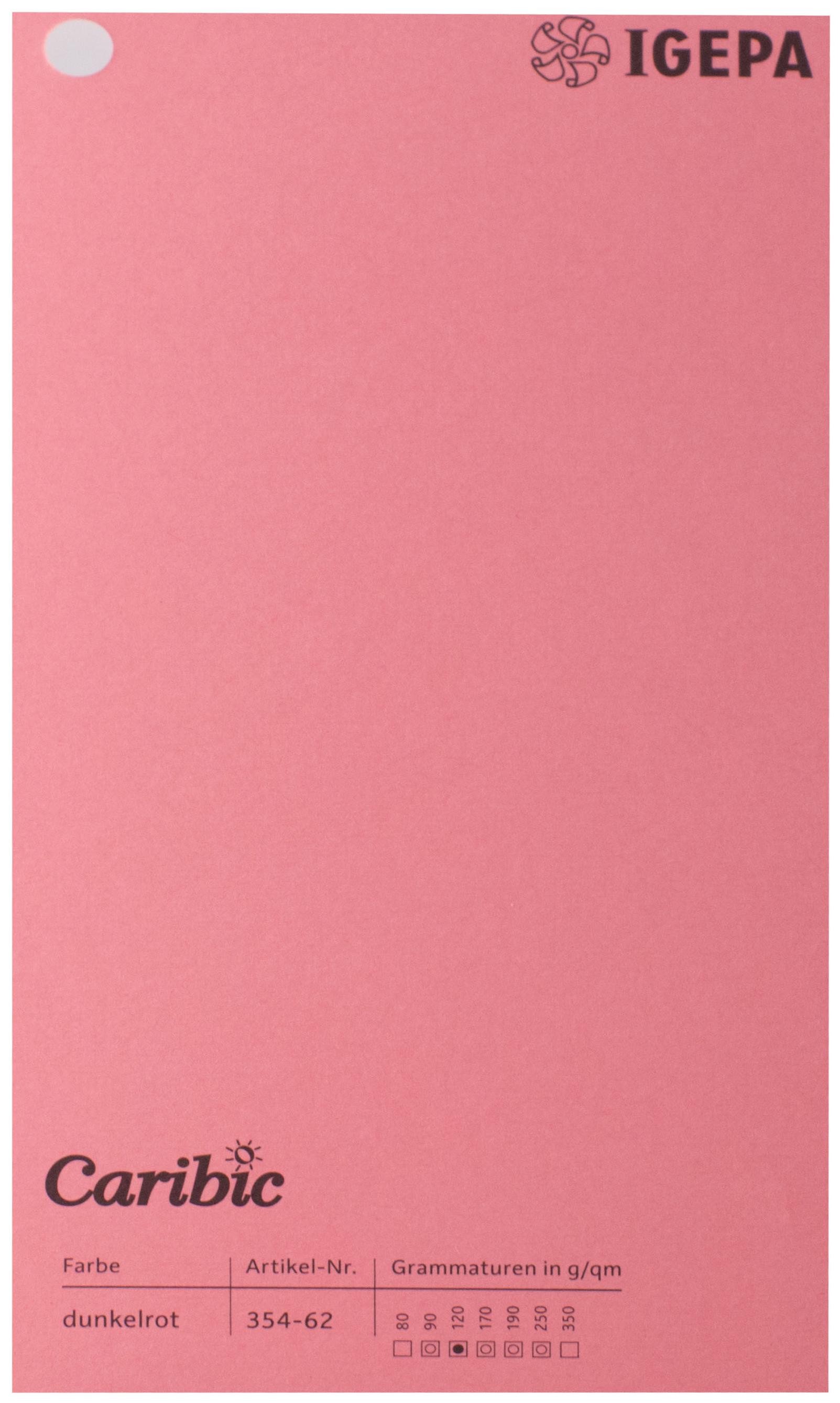 Spalvotas popierius Caribic Nr.62 250g/m2 65x92 cm (rožinė sp.)