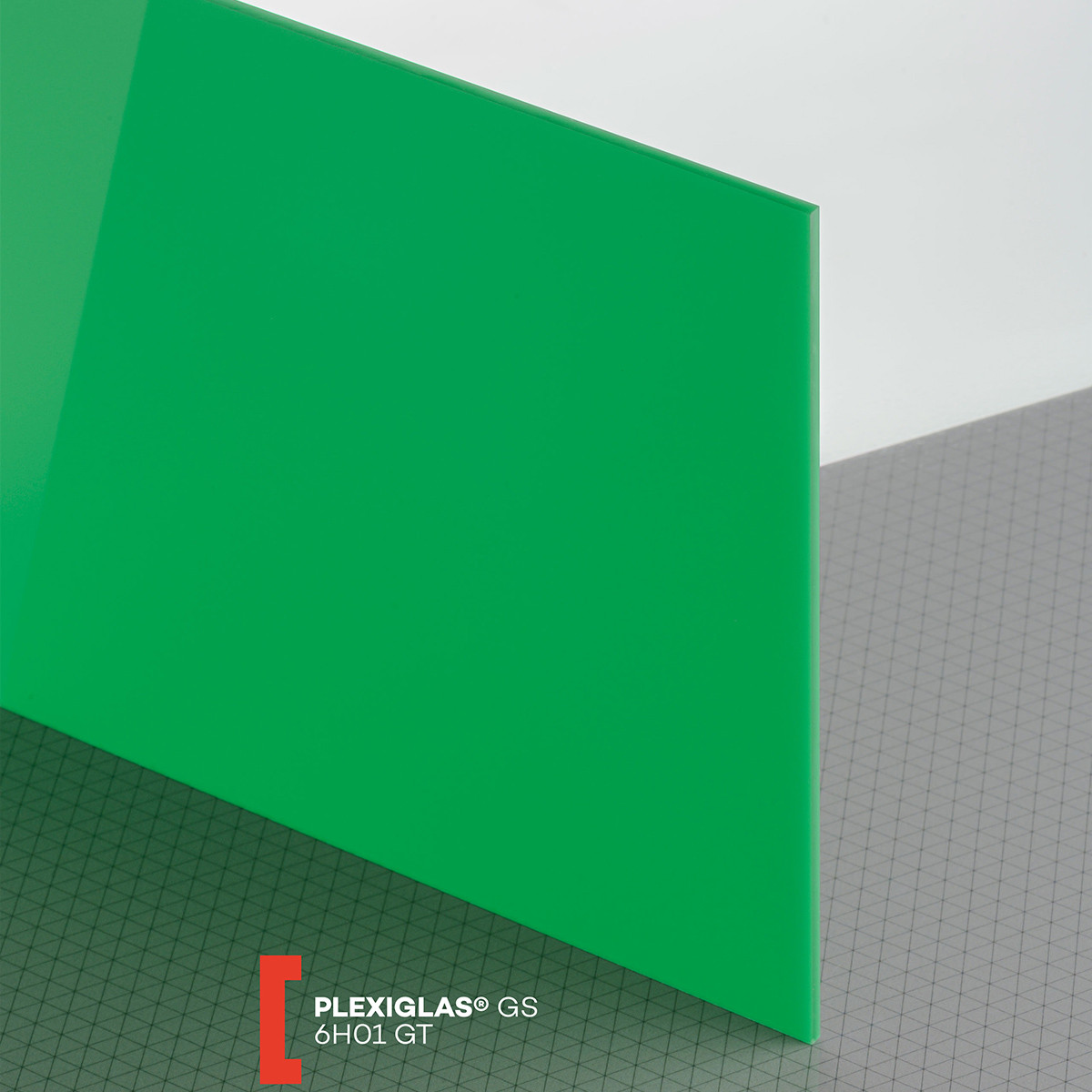 Plexiglas GS (3050x2030x3mm) 6H01 žalia