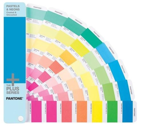 Spalvų kontrolės paletė PASTELS & NEONS GUIDE coated and uncoated