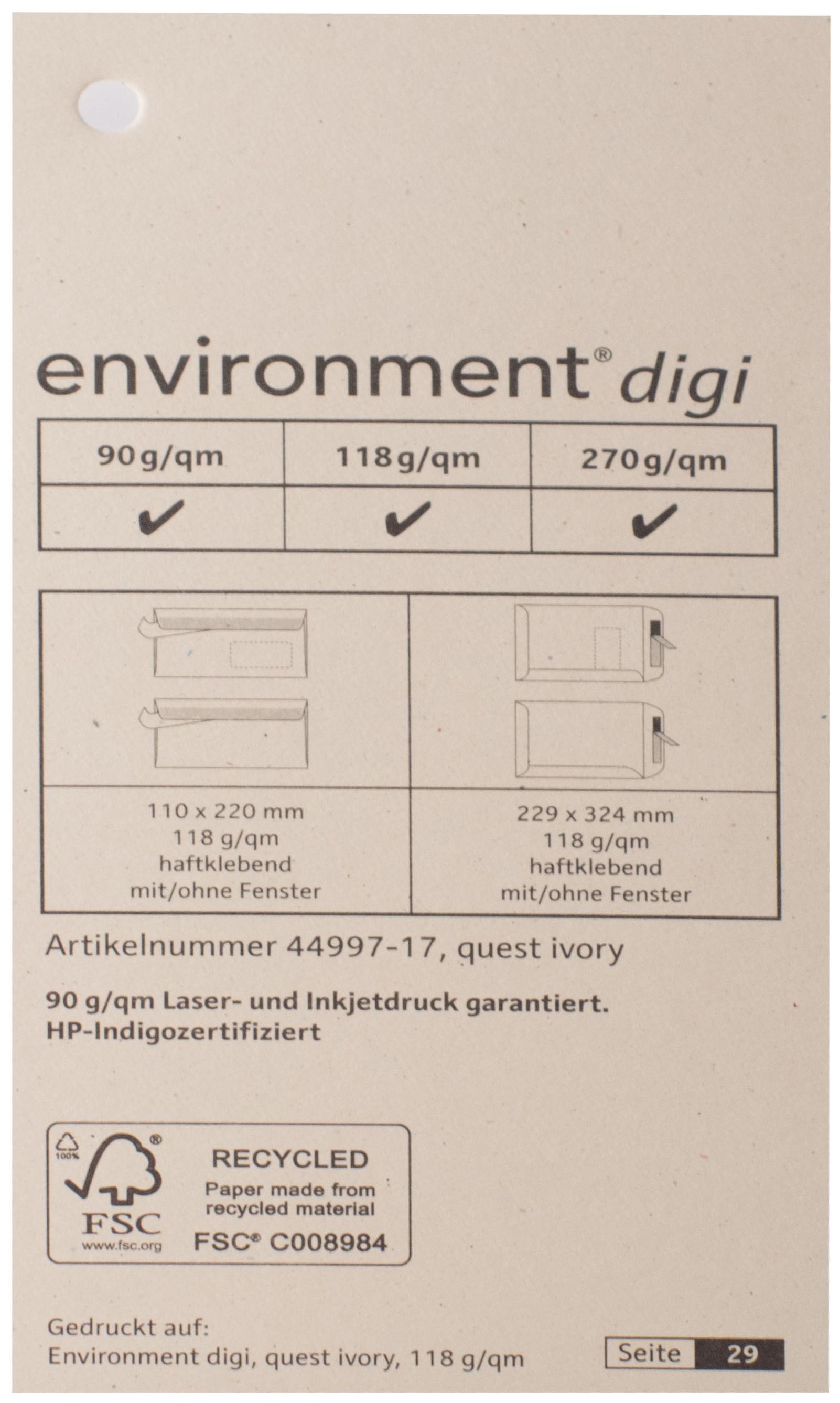 Spalvotas tekstūrinis dizaino popierius  Environment quest dramblio kaulo sp. 270g/m² (100x70 cm)